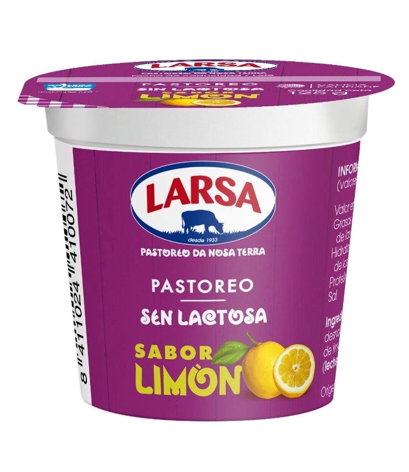 yogur sin lactosa sabor limón