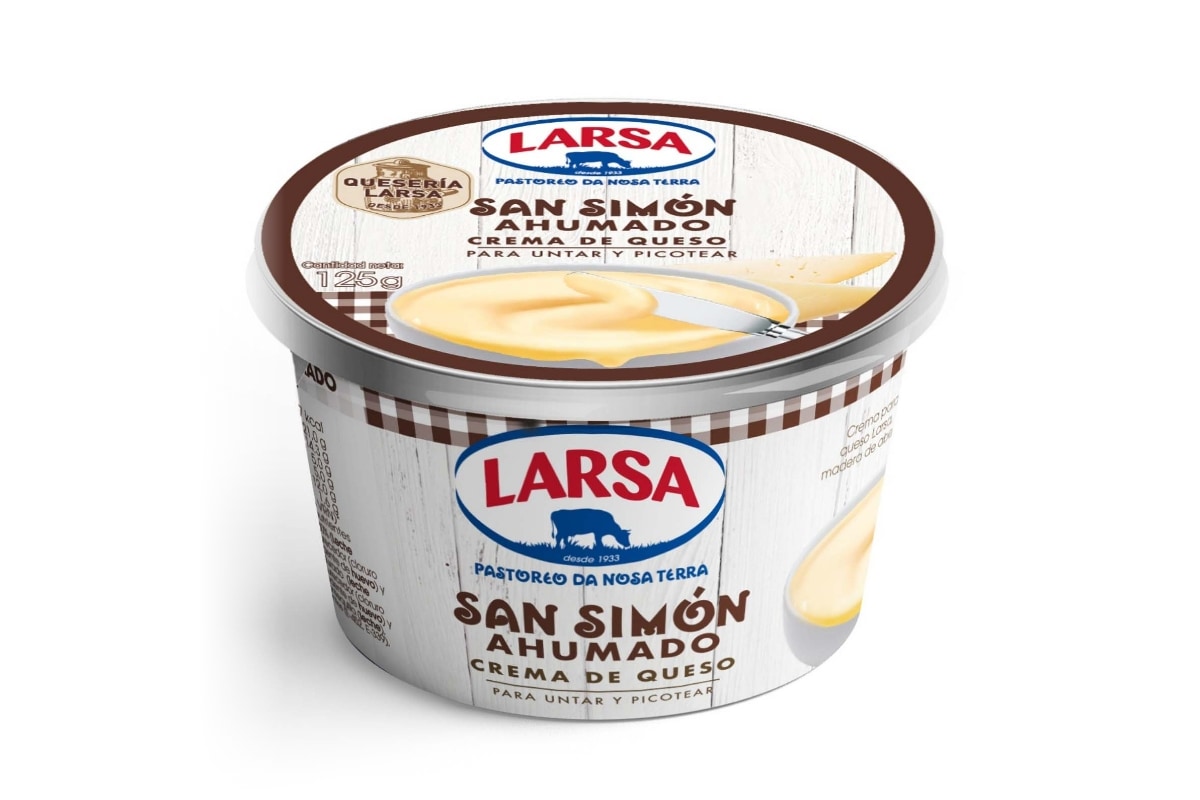 crema de queso san simón ahumado Larsa