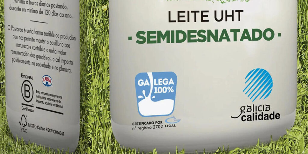 Leche Larsa, un producto con el sello Galega 100%