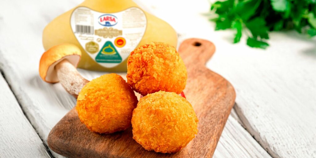 Croquetas de boletus y queso de tetilla